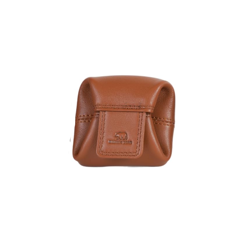 BROWN BEAR Small Envelope Coin Purse with Snap Fastner, Stylish Coin Pouch for Men and Women, Small Coin Purse - Tan - Image 1