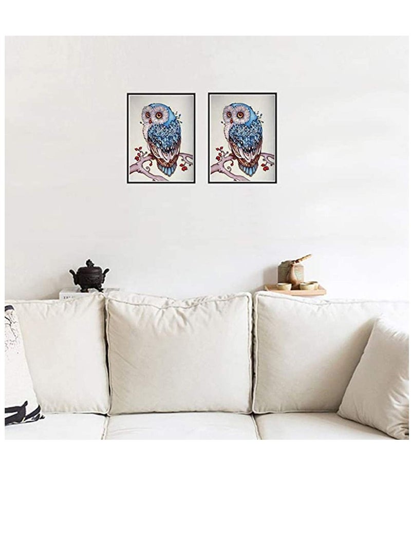 KASTWAVE 5D DIY Owl Diamond Painting Animals Full Drill Round Rhinestones DIY Diamond Art of 5D Diamond Embroidery Owl Diamond Painting Diamond Art Kits for Adults and Kids - Image 3