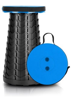 ELTRAZONE Retractable Folding Stools, Portable Camping Stool, Collapsible Stool Lightweight Yet More Sturdy for Fishing,Hiking Tours, BBQ, Parties, Outdoor Activities, Max Load 600lbs  - Image 1