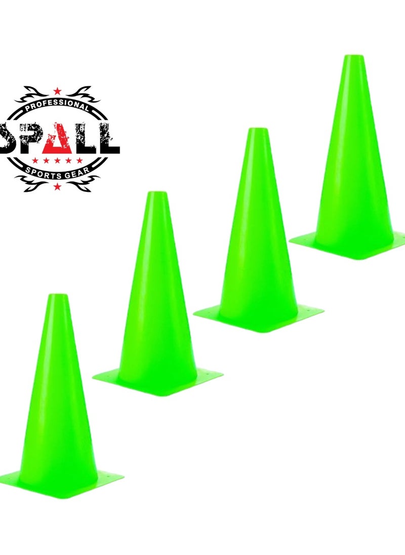 Spall 18cm" Sports Cones  Plastic Traffic Training Cones, Training for Basketball, Football, Skateboarding Practice - Obstacle Course for Indoor and Outdoor Party Events  - Image 2