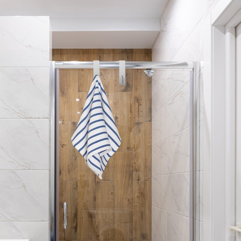 Stainless Steel Nailless Hanging Hooks For Bathroom Door Towel Robe Wall Mounted Storage - Image 4