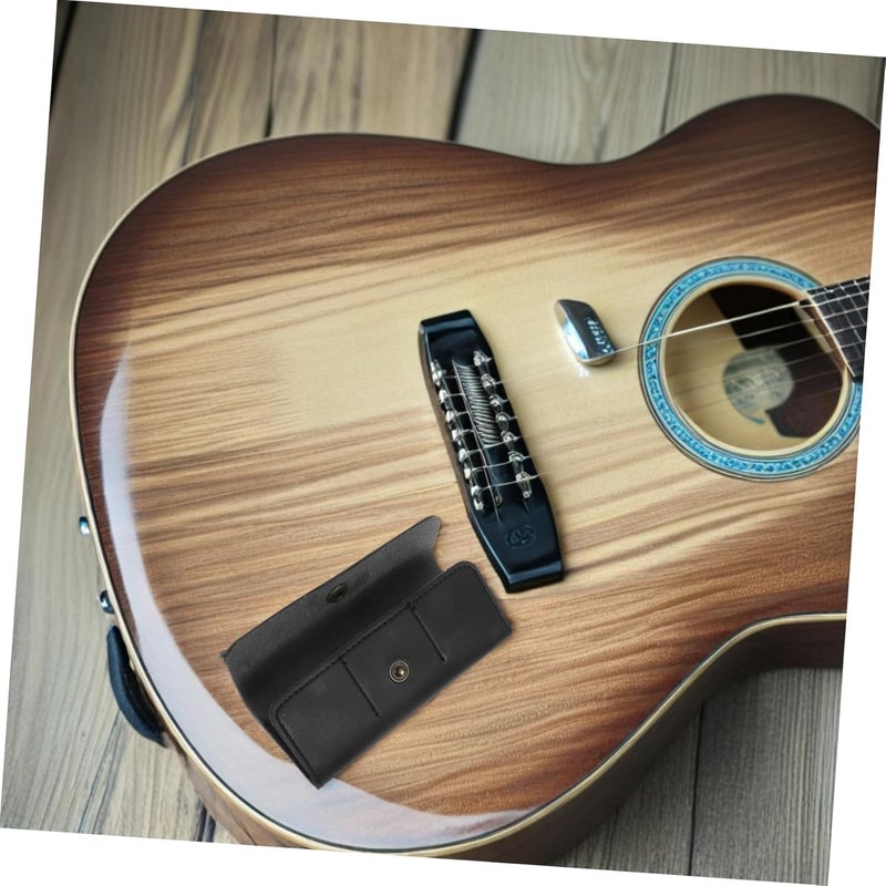 VICASKY Elastic Guitar Pick Bag Pu Material Guitar Pick Storage Case Organized Plectrum Holder for Musicians Portable Case - Image 5