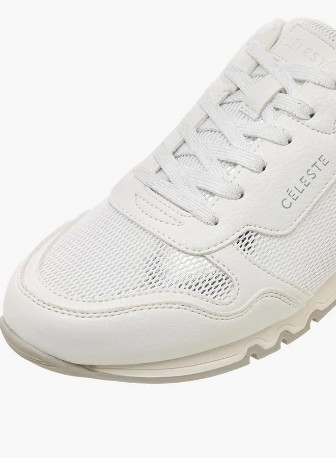 Celeste SILVER Women Lace-Up Sneakers for Women | Best Price UAE