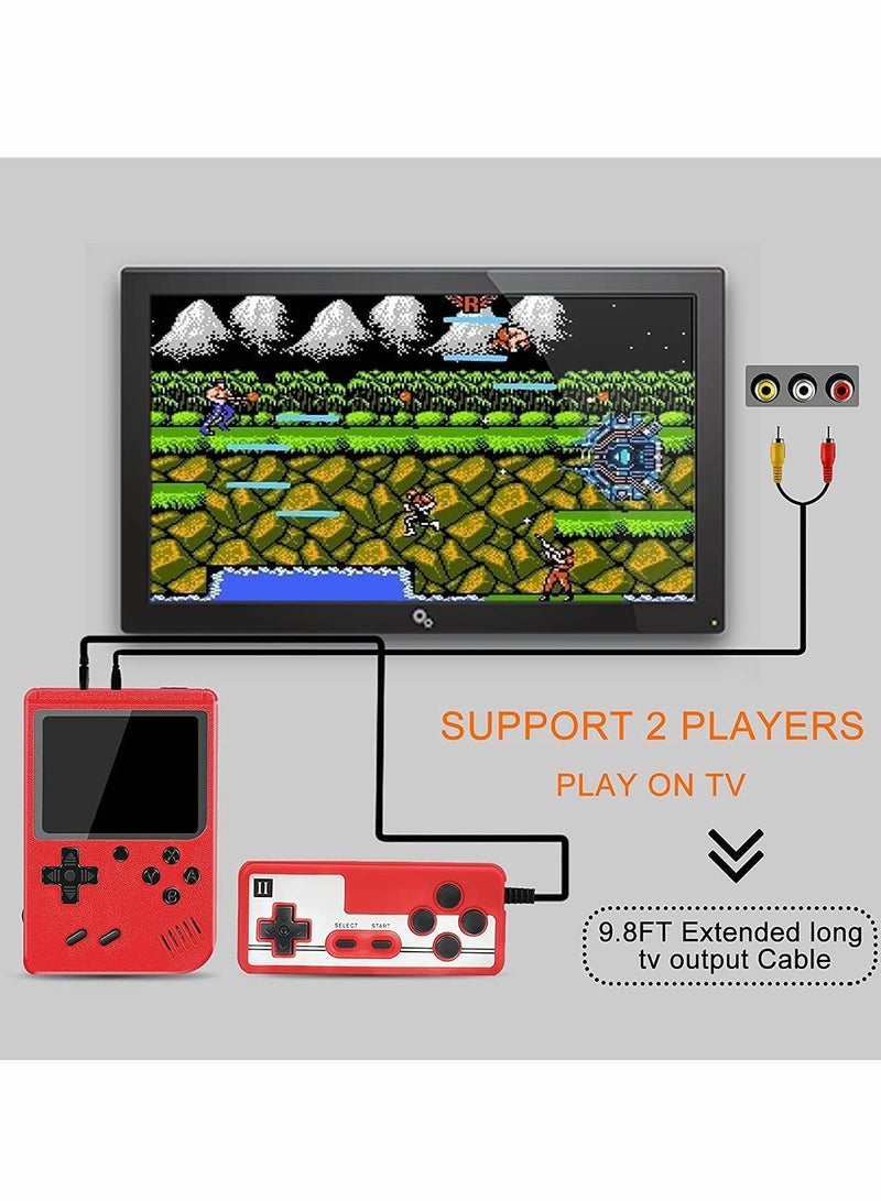 KASTWAVE Handheld Game Console, 400 Classic FC Games, Mini Handheld Game Console with 3.0-Inches Color Screen , 1020mAh Rechargeable Battery That Can Connect to TV and Two Players - Image 4