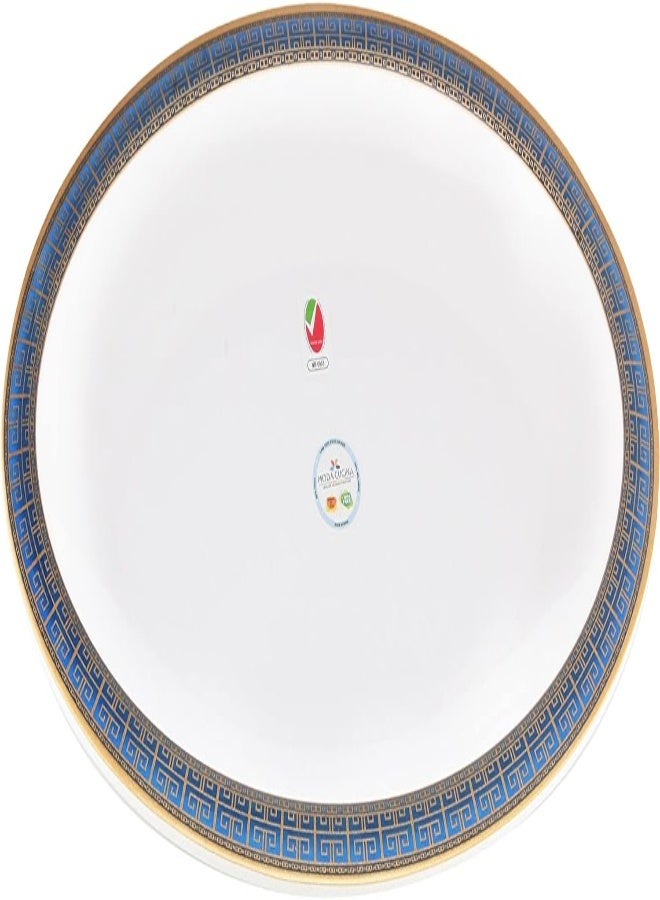 AKDC Moda Cucina Melamine Oval Serving Platter Extra Large Majestic Blue 41Cm Esma Approved, Mchp-5106-Mb - Image 4