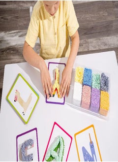 Educational Insights Educational Insights Playfoam Shape & Learn Letter Sounds: Flash Card Set, Preschoolers Learn to Write, Sensory Toys, Ages 3+  - Image 2