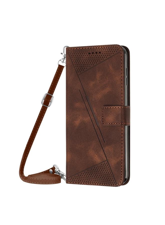 S-TOP Case For Samsung Galaxy S21 5G Dream Triangle Leather Phone Case with Long Lanyard - Image 2