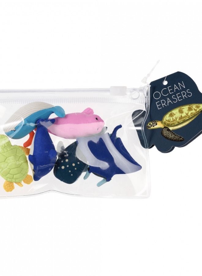 Rex London Ocean Animal Erasers – Fun and Cute Erasers for Kids Featuring Sea Creatures – Ideal for School, Art Projects, and Gifts - Image 2