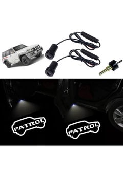 Nissan Patrol Super Safari Y61 Welcome Door Logo Light Special Design For VTC Group Y61 Accessories No-Fade Glass Lens HD Projector Light 2pc Set