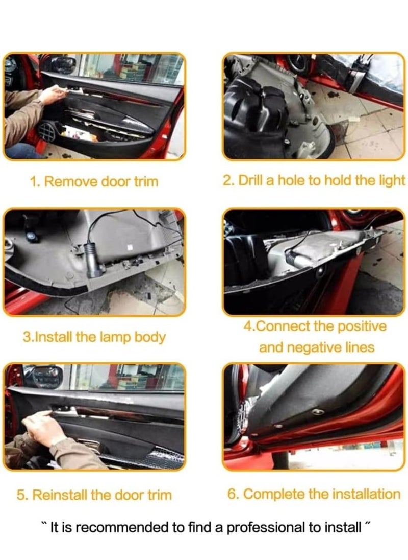 Vierex - Nissan Patrol Super Safari Y61 Welcome Door Logo Light Special Design For VTC Group Y61 Accessories No-Fade Glass Lens HD Projector Light 2pc Set - Image 1