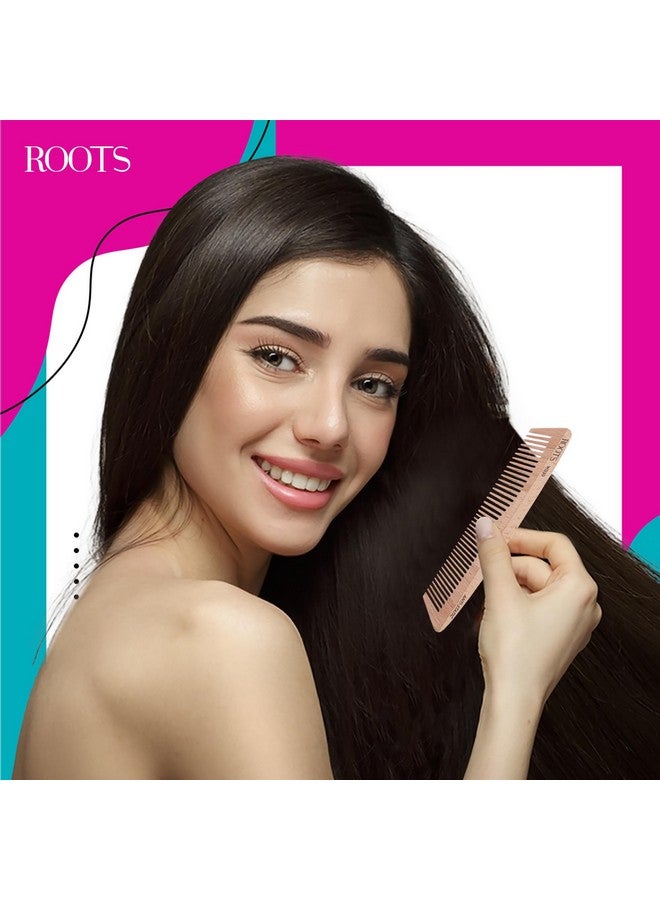 Roots Roots - Wooden Dressing Combs - Damage free Wet amd dry Hair brush - For man and Woman - WD30 - Image 3