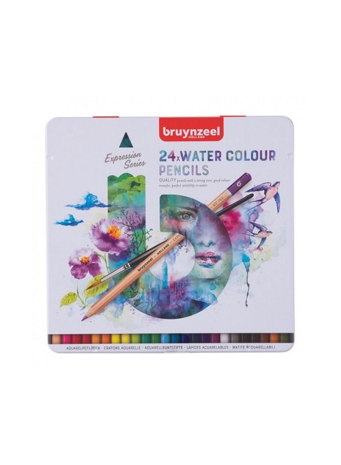 بروينزيل برونزيل اكسبرشن مجموعة من 24 قلم ألون مائية - Image 1
