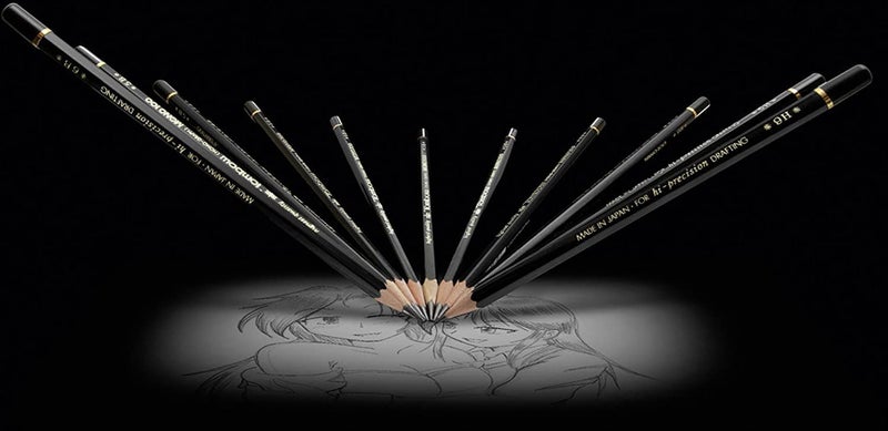 Tombow MONO 100 Drawing Pencil (6B, 5B, 4B, 3B, 2B, B, HB, F, H, 2H, 3H, 4H) -12 Assorted Pencils - Image 3