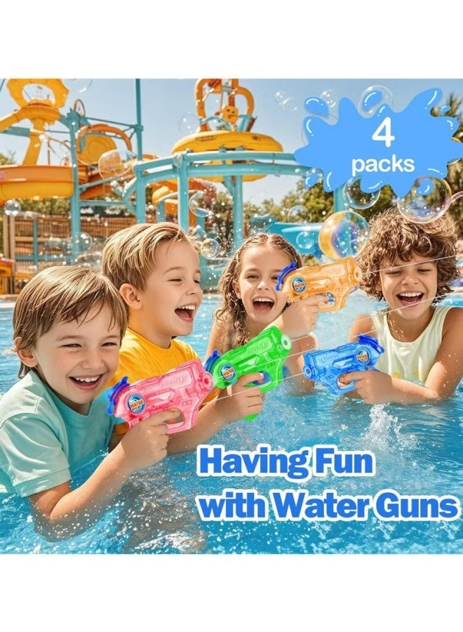 2 Pcs Mini Water Gun for Kids Toddler, Holi Pichkari for Kids Swimming Pool Accessories Water Games Water Pool Toys 5-7M Long Range Super Water Soaker Squirts Blasters Gun (Multicolour) - Image 3