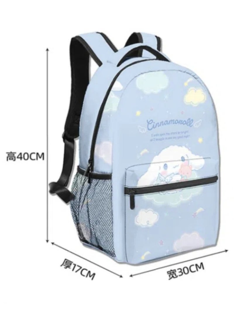 Sanrio - 【 School Season 】Cinnamoroll Student Children's School bag Cartoon Backpack Back-to-school Essential 14 Inch Laptop Backpack Children's Travel Backpack Leisure Backpack Various Styles - Image 1