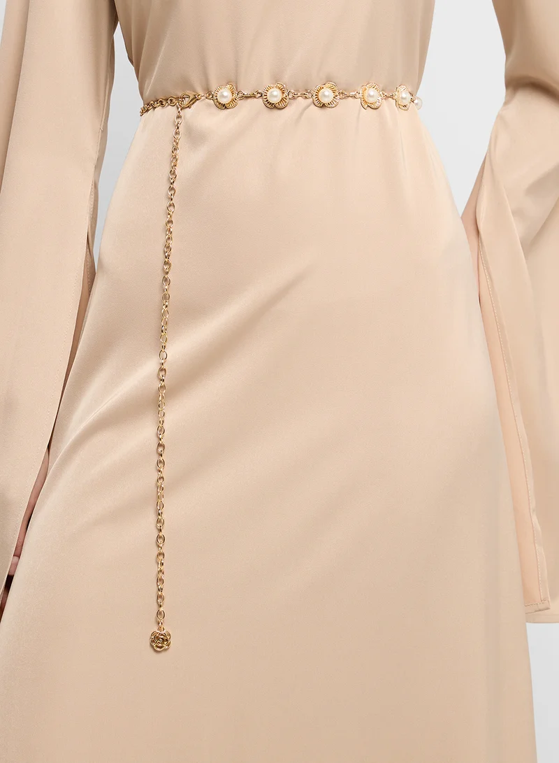 ايلا ليمتد اديشن Floral Pearl  Chain Belt