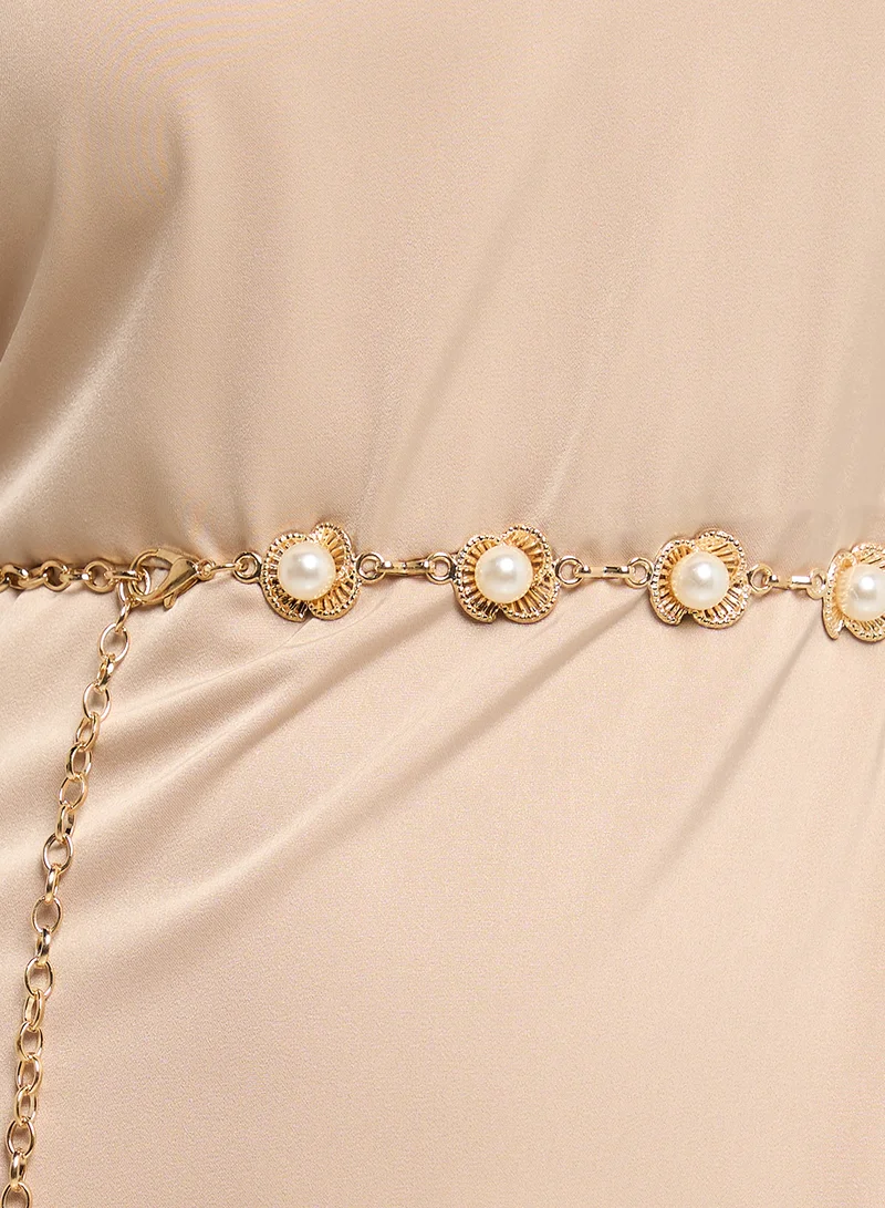 ايلا ليمتد اديشن Floral Pearl  Chain Belt