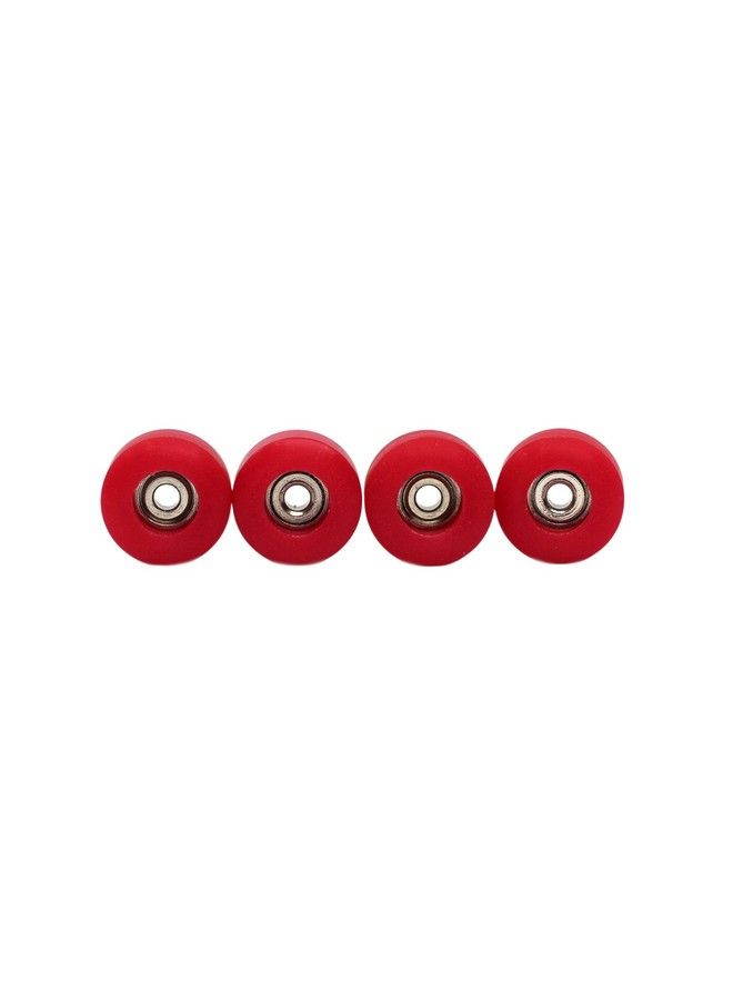 Teak Tuning Apex 71D Urethane Fingerboard Wheels, New Street Shape, 7.7Mm Diameter, Ultra Spin Bearings Made In The Usa Cherry Red Colorway  - Image 4