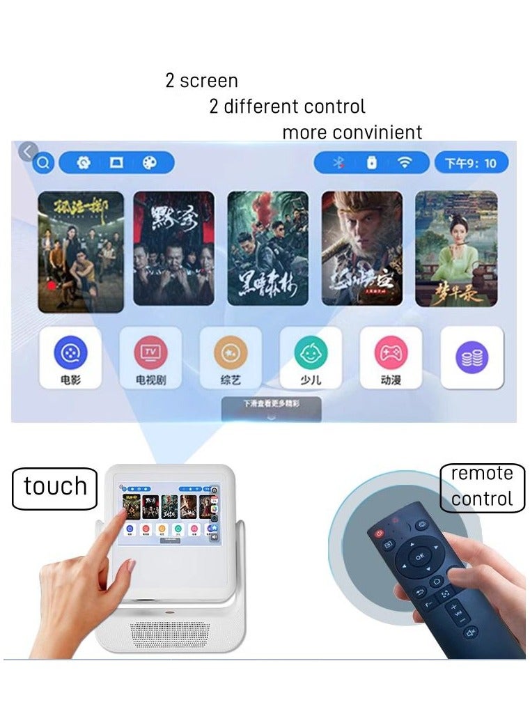FIPKA A2PRO 2025 New Projector Touch Screen Pad Data Show 4k Android Portable LED Video Datashow Wifi bluetooth - Image 2