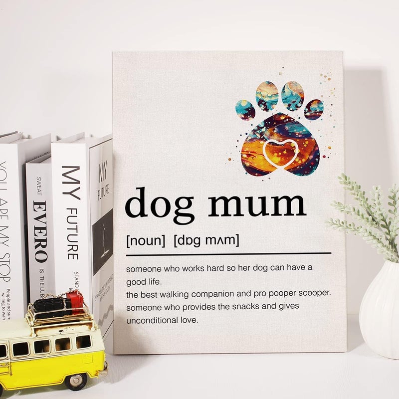 JerLoe Dog Mum Definition Canvas Wall Art - Image 4