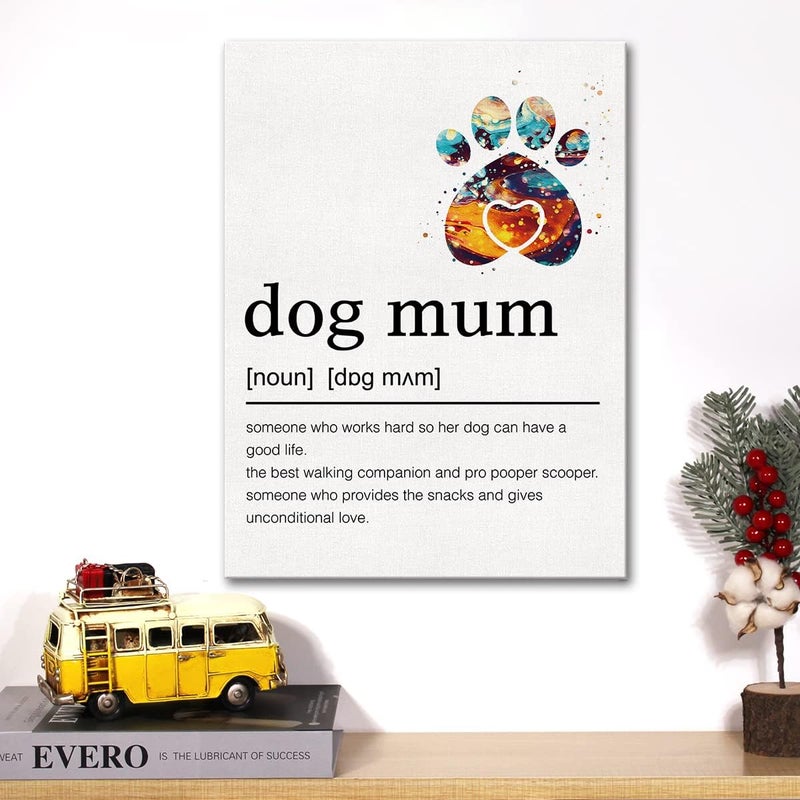 JerLoe Dog Mum Definition Canvas Wall Art - Image 5