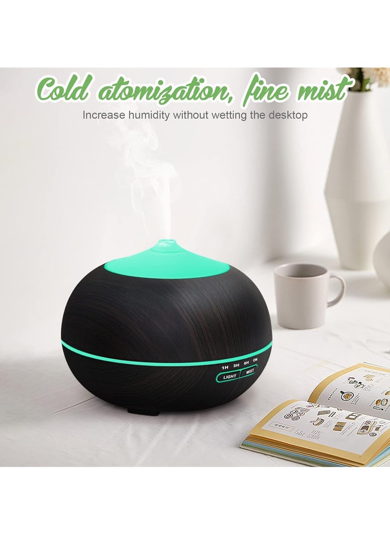 Generic - Essential Oil Diffuser Humidifier for Home: 400ml Aroma Air Oils Diffusers for Large Room - Ultrasonic Aromatherapy Vaporizer Cool Mist Humidifiers with LED Light for Bedroom - Image 1