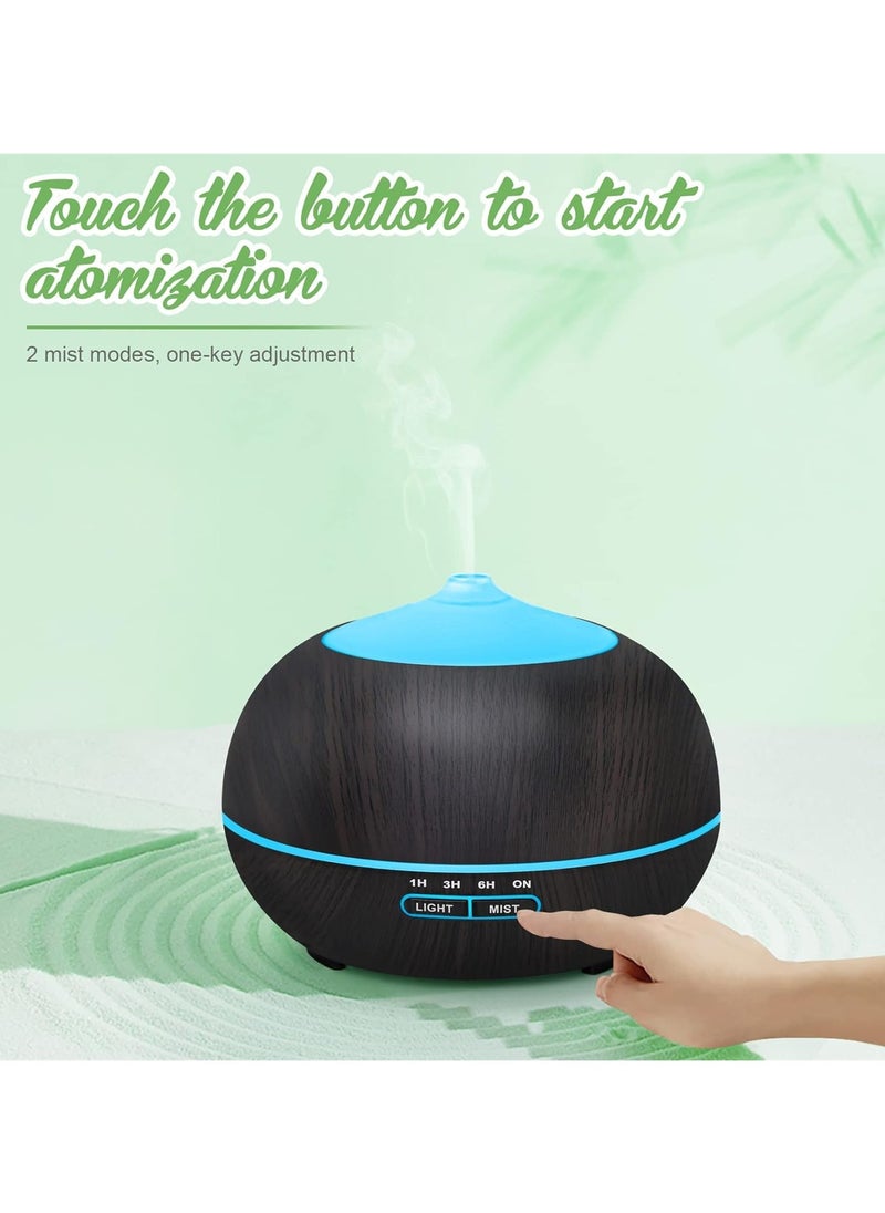 Generic - Essential Oil Diffuser Humidifier for Home: 400ml Aroma Air Oils Diffusers for Large Room - Ultrasonic Aromatherapy Vaporizer Cool Mist Humidifiers with LED Light for Bedroom - Image 1