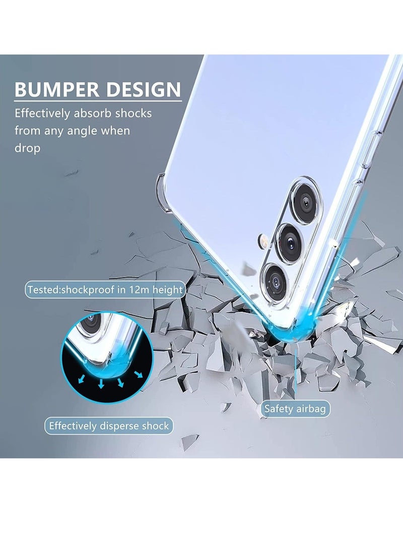 Samsung Galaxy A24 Case Cover Clear Back Air Cushion Soft Silicone Shockproof Anti-Scratch Protective Bumper Shell Corner for Samsung Galaxy A24 - Image 5