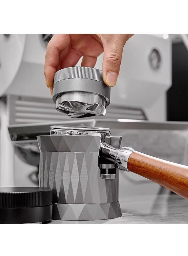 Clearance/ Coffee Distributor - Gravity Self Adaptive for Espresso Portafilter, Leveler with 4 Leaf Clover Base (51mm) - Image 2