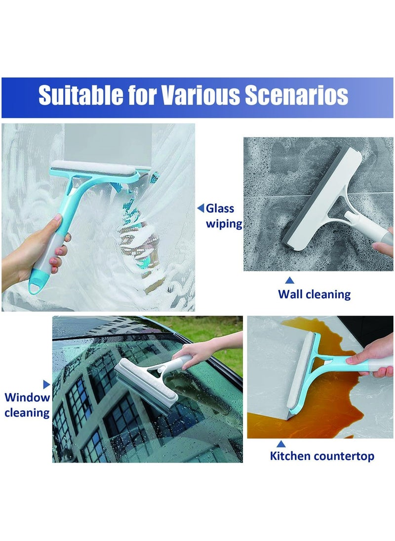 Oasisgalore 3 in 1 Window Cleaning Tool for Car Indoor Outdoor High Windows ,for Car, Home, Kitchen (Blue)  - Image 3