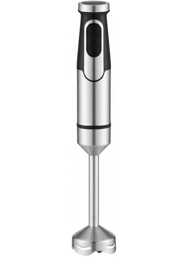 Silver Hand Blender – A powerful 300W hand blender with two speeds (normal and turbo), suitable for everyday cooking and versatile for easy cooking. - Image 1