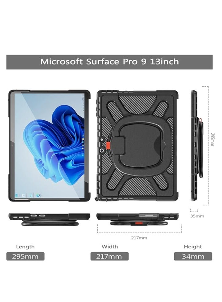Microsoft Surface Pro 9 13.0-inch rugged case released in 2022, heavy-duty shockproof case with swivel handle, support keyboard attachment interface - Image 2