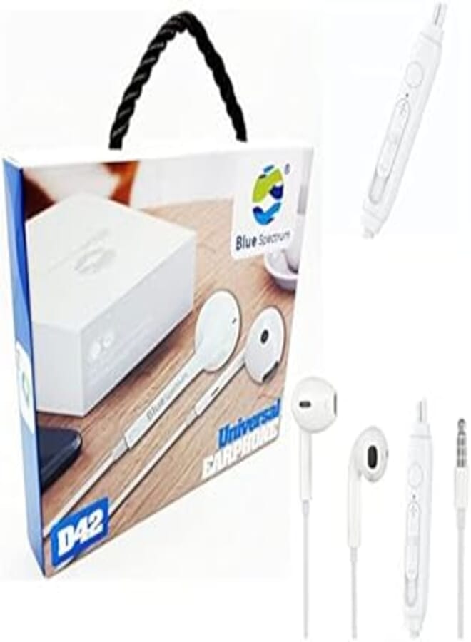 Blue Spectrum pure sound Headphones D42 - white, Wired