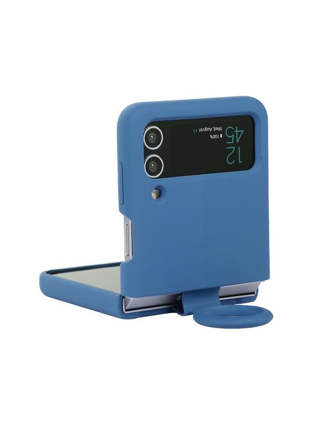 إيروريكس جراب لهاتف Samsung Galaxy Flip 3 مصنوع من السيليكون مع مشبك حلقي مدمج - Image 3