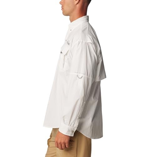 Columbia Men’s PFG Bahama™ II Long Sleeve Shirt - Tall, White, 4X - Image 2