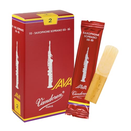 Vandoren SR302R Soprano Sax JAVA Red Reeds Strength 2; Box of 10 - Image 1