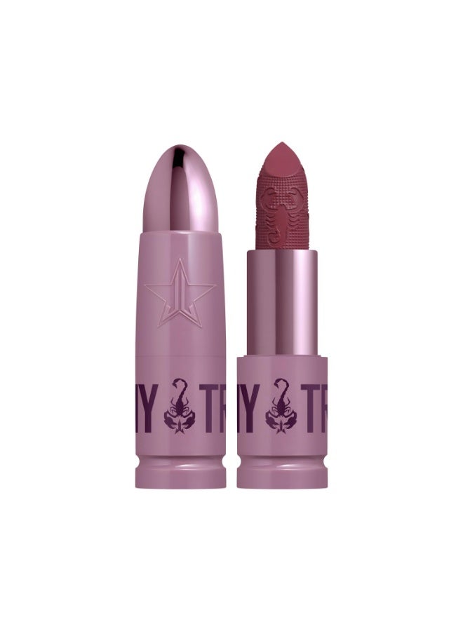 Jeffree Star Cosmetics Shiny Trap Lipstick 3 g- Deep Sting | Richly Pigmented, Ultra-Glossy Lipstick with a Weightless, Non-Sticky Formula for All-Day Comfort & Bold Shine - Image 1
