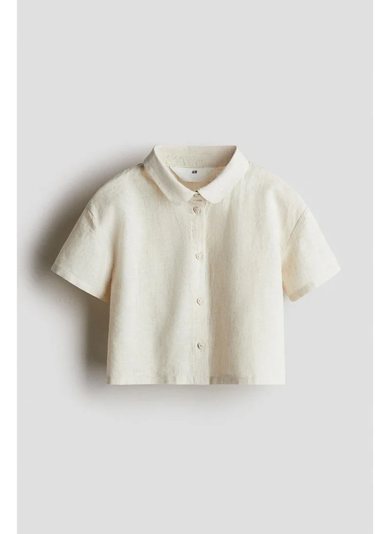 H&M Linen-blend blouse