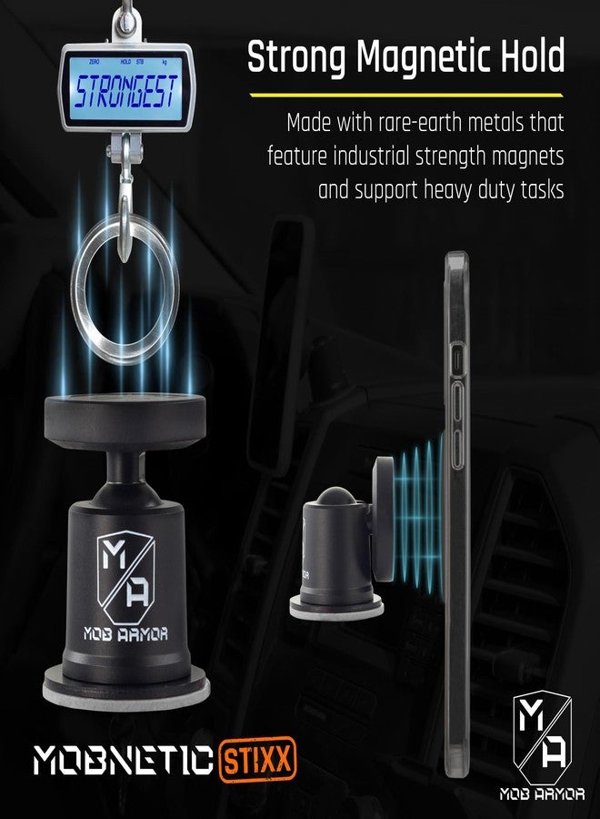 Mob Armor MobNetic Stixx - Phone Holder for Your Car, Magnetic Phone Mount for Trucks, Jeeps, and More - 90º Tilt & 360º Rotation, Compatible with iPhone & Android Smartphones - Image 3