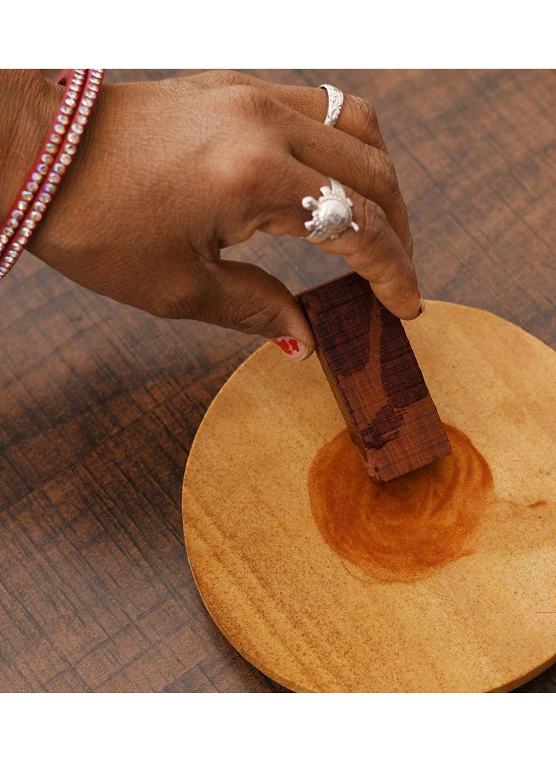 KC PRODUCTS KC PRODUCTS Sandalwood Rubbing Stone Chakla Chandan Pata Board for Grinding Only pata 6 INCH  - Image 3