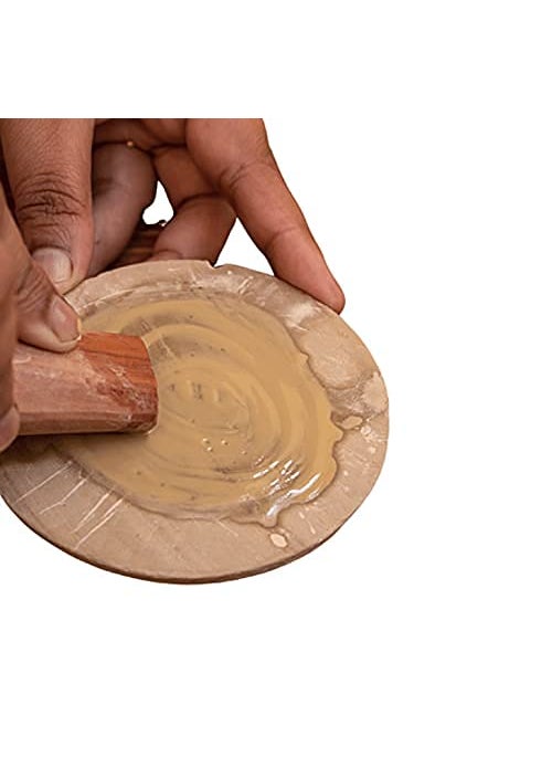 KC PRODUCTS KC PRODUCTS Sandalwood Rubbing Stone Chakla Chandan Pata Board for Grinding Only pata 6 INCH  - Image 4