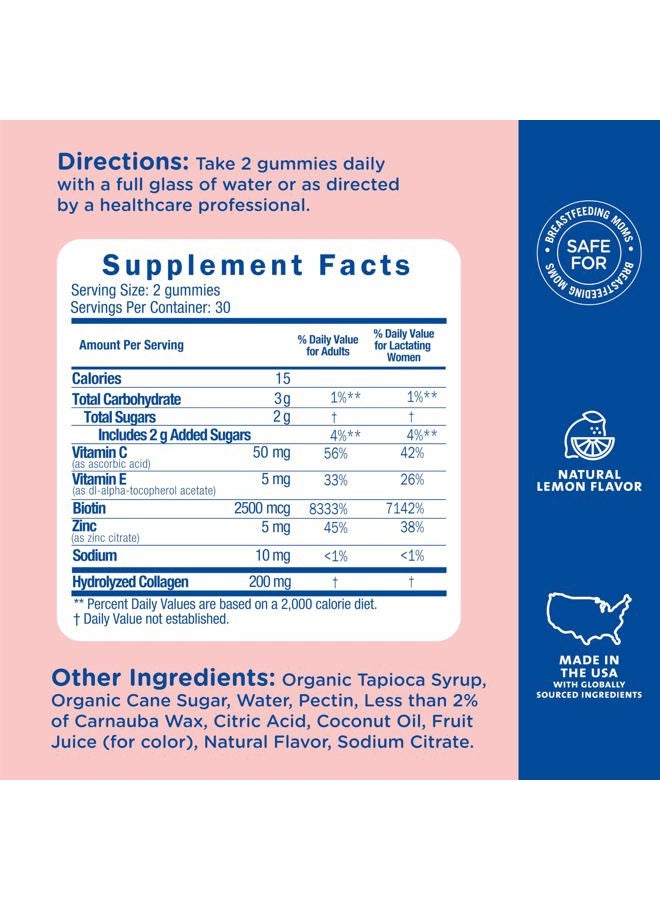 Mommy's Bliss Postnatal Support Reset My Body Gummies with Biotin & Collagen, Supports Postpartum Energy, Healing & Joint Health + Hair, Skin & Nails Health, Gluten Free, 60 Gummies (30 Servings) - Image 5