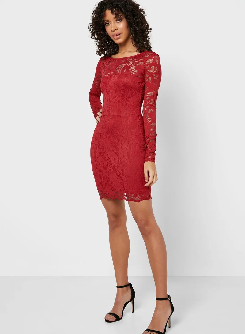 FOREVER 21 Lace Overlay Dress