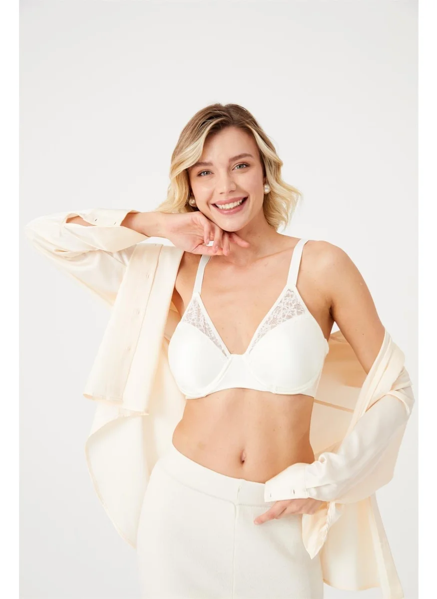 Cansoy Cansoy Lacy C Cap Ecru Set (671)