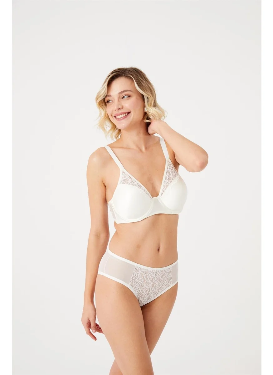 Cansoy Cansoy Lacy C Cap Ecru Set (671)