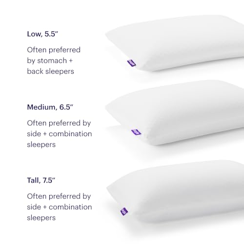 Purple Harmony Pillow - Standard - Medium, Greatest Pillow Ever Invented, 360º Hex Grid & Talalay Latex Core - No Pressure Support, Stays Cool, Luxurious Comfort - Image 2