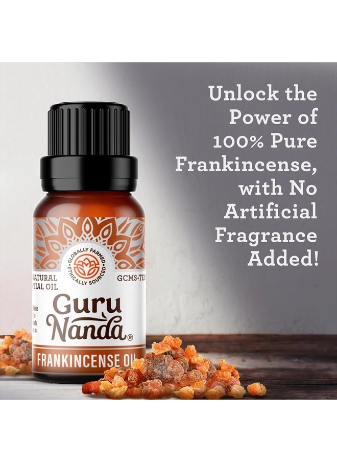 GuruNanda - Frankincense Essential Oil (0.5 Fl oz) - 100% Pure, Natural and Undiluted Diffuser Oil for Aromatherapy, Massages & DIY Recpies - Supports Join Health & Promotes Radiant Skin - Image 1