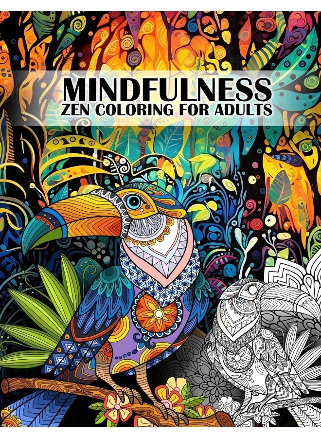 Luna Sparkle Mindfulness Coloring Book for Adults: Amazing Zen and Mandala Animals - Image 1
