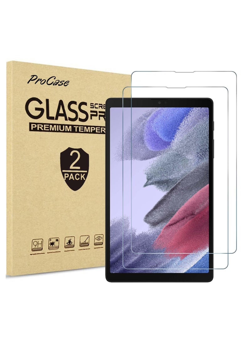 Procases 2 Pack Screen Protector For Galaxy Tab A7 Lite 8.7 Inch 2021 T220 T225 T227 Tempered Glass Screen Film Guard For Galaxy Tab A7 Lite 8.7 Inch 2021 Release Sm T220 Sm T225 Sm T227 - Image 1