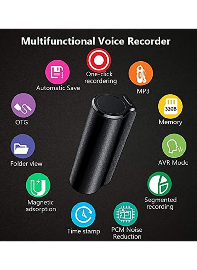 VOCXA - 16GB Super Long 500 Hours Recording Capacity, 365 Standby Battery, Audio Sound Recording Continuous Listening Device with Strong Magnetic - Image 1